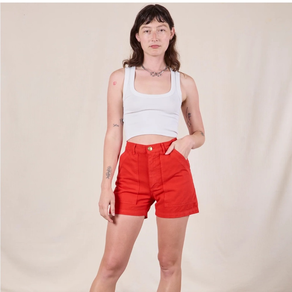 BBP Work Shorts Mustang Red- Large